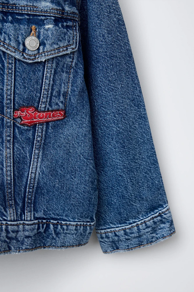 VESTE EN DENIM ROLLING STONES ©