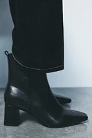 POINTED TOE HEELED ANKLE BOOTS