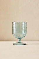 VERRE À PIED ACRYLIQUE MARTELÉ