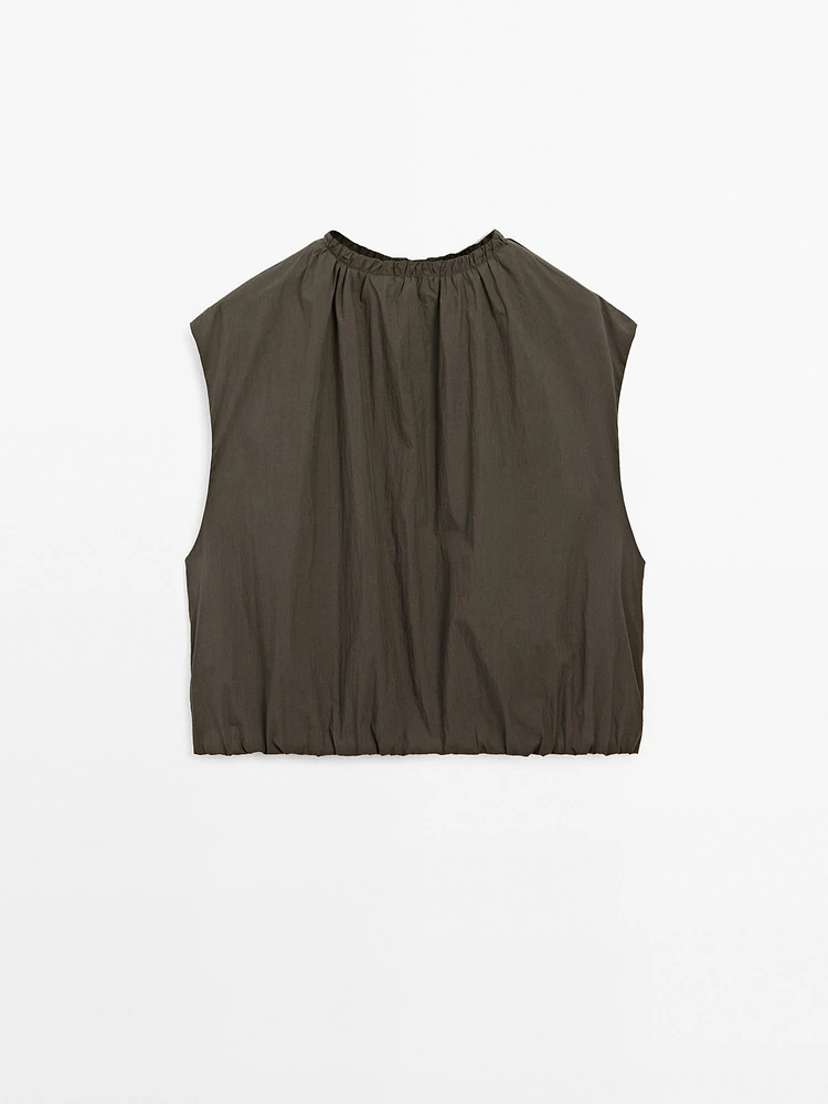 Gilet froncé