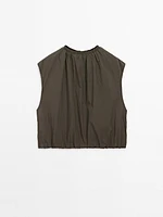 Gilet froncé