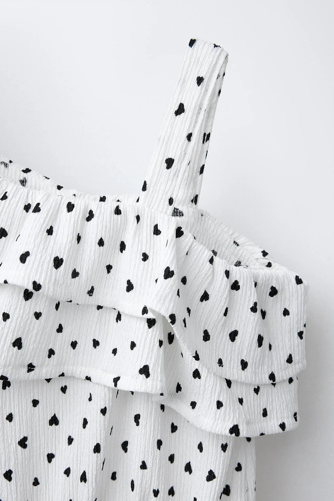 HEART SHORT JUMPSUIT
