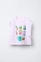 RIBBON PRINT T-SHIRT