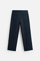 PANTALON REGULAR FIT À PLIS