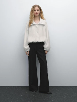 Pantalon palazzo lyocell
