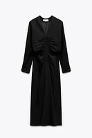 DRAPED MIDI DRESS ZW COLLECTION