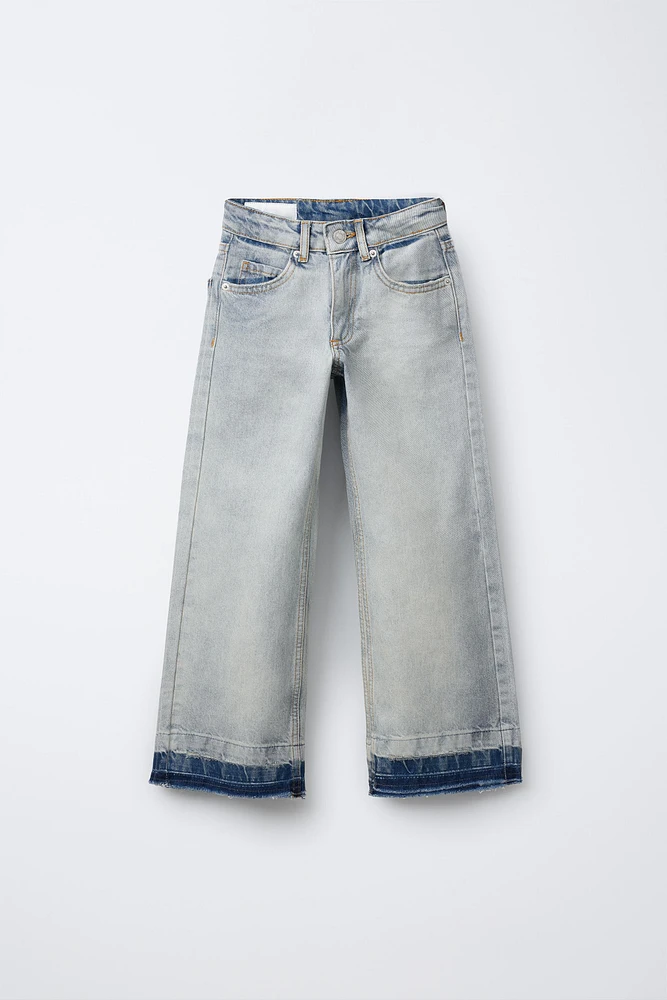 JEAN FLARE BAS SANS COUTURE