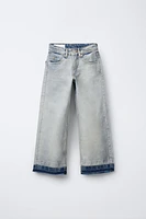JEAN FLARE BAS SANS COUTURE