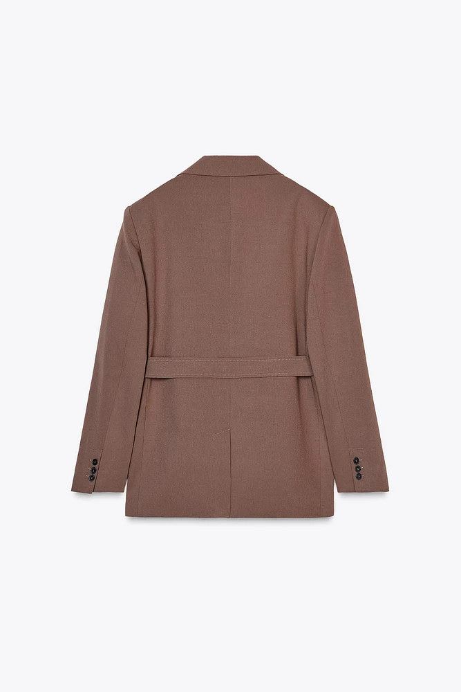 BELTED BLAZER