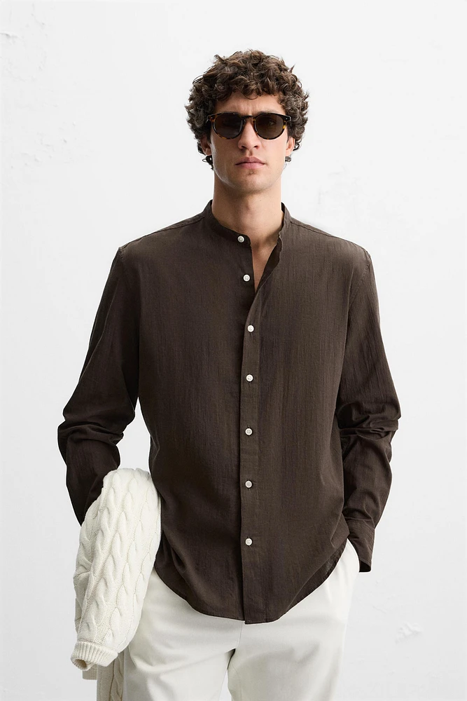 WRINKLED LOOK SHIRT