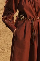ROBE EN POPELINE BRODÉE ÉDITION LIMITÉE