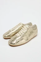 METALLIC EFFECT SNEAKERS