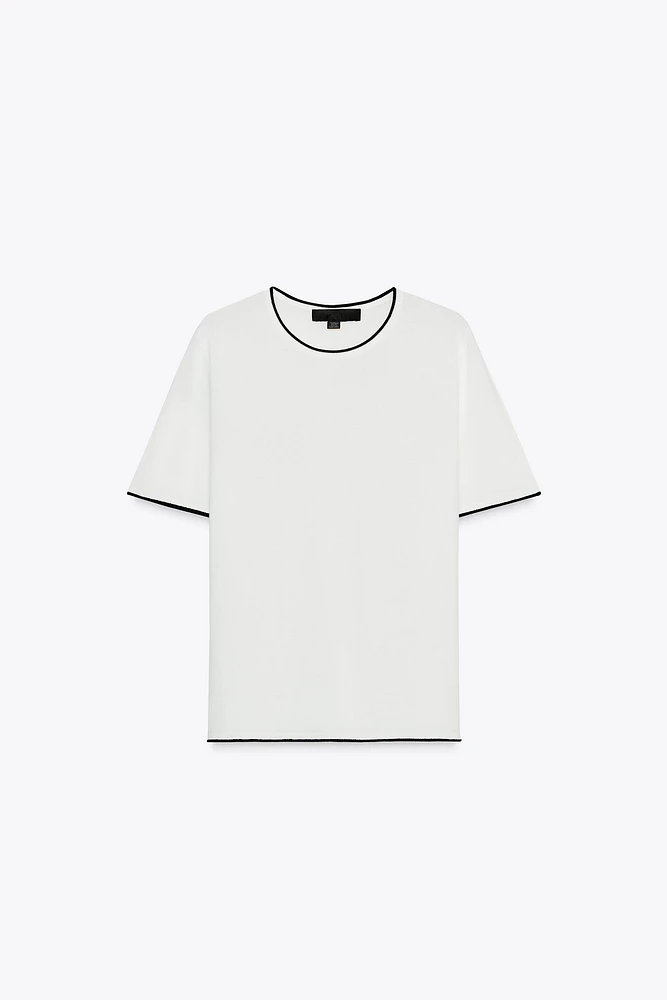 TRIM KNIT TOP