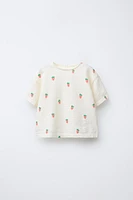 STRAWBERRY PRINT T-SHIRT