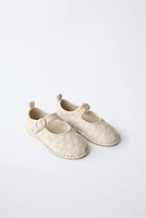 EMBROIDERED BALLET FLATS