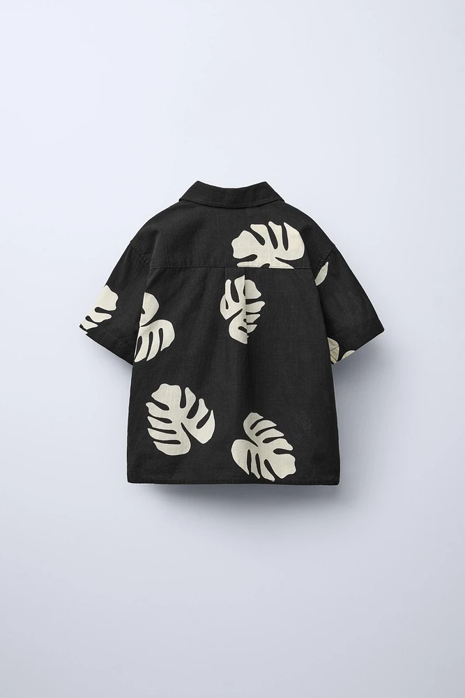 LEAF PRINT SHIRT
