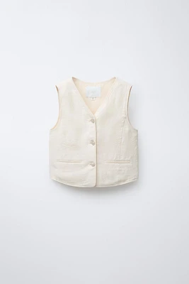 100% LINEN VEST