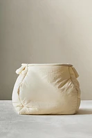 VANILLA NYLON BASKET WITH HANDLES