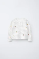 CHERRY KNIT CARDIGAN