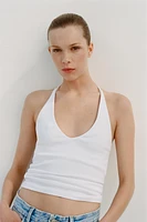 TOP HALTER BRIDE DOS
