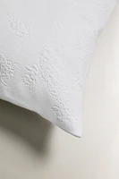 FLORAL JACQUARD THROW PILLOW COVER