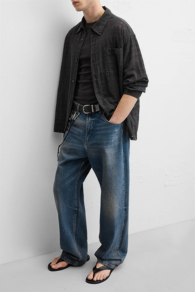 CHEMISE STRUCTURÉE COTON - LIN
