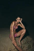 CHECKERED BIKINI BOTTOMS