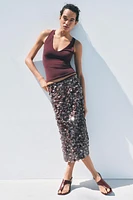 TOP À DÉCOLLETÉ EN V