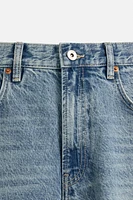 CONTRAST BANDS DENIM SHORTS
