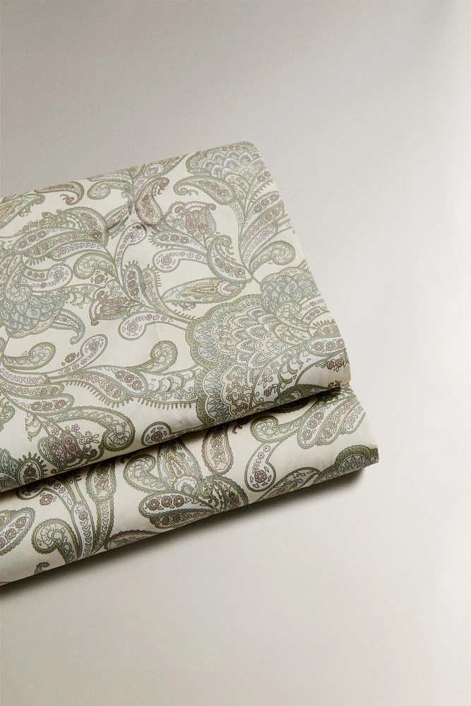 DRAP DE DESSUS SATIN PAISLEY