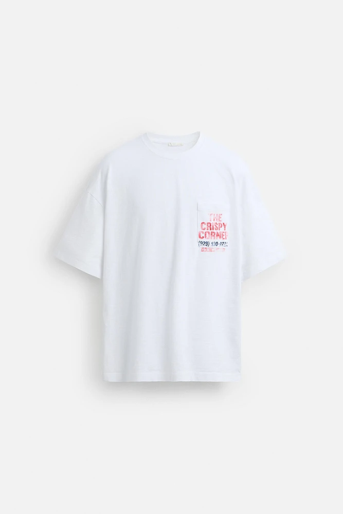 PRINTED POCKET T-SHIRT