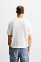 T-SHIRT EN MAILLE MÉLANGE VISCOSE