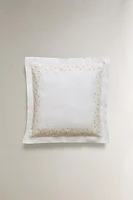 PILLOWCASE WITH FLORAL EMBROIDERY