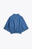 SHORT-SLEEVE LINEN JACKET