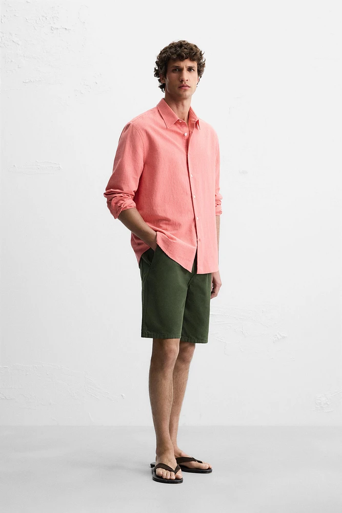 WASHED TEXTURED SHORTS