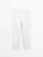 Pantalon tapered coton