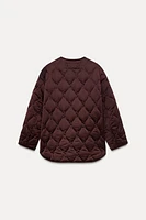 SATIN PADDED JACKET ZW COLLECTION