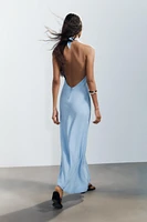 FLOWY HALTER DRESS