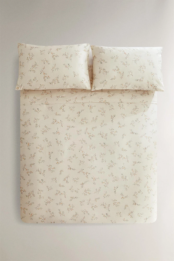 MINI FLORAL PRINT SATEEN DUVET COVER
