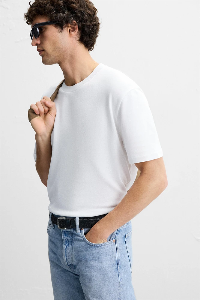 T-SHIRT EN MAILLE REGULAR FIT