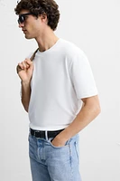 T-SHIRT EN MAILLE REGULAR FIT
