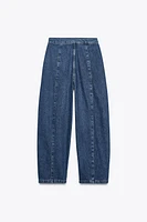 Z1975 HIGH-WAISTED DRAWSTRING JEANS