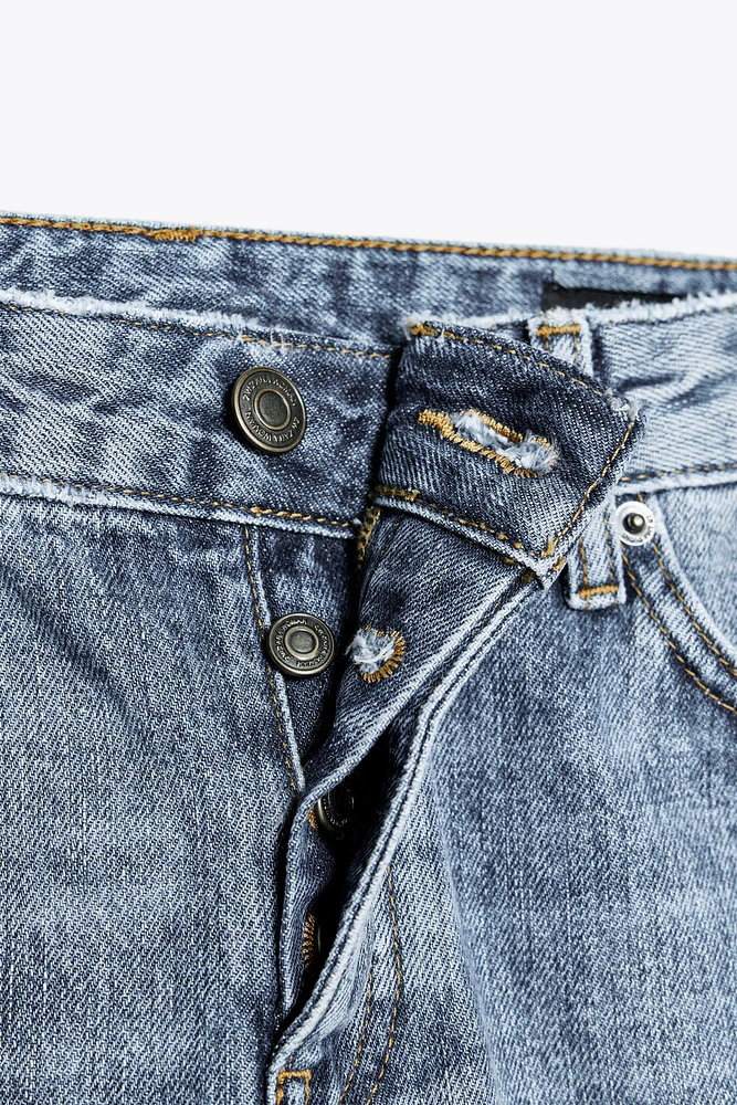 ZW COLLECTION LOW-RISE CROPPED FLARE JEANS