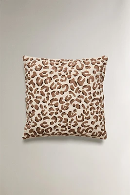 ANIMAL PRINT THROW PILLOW COVER