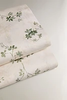 FLORAL PRINT SATEEN FLAT SHEET