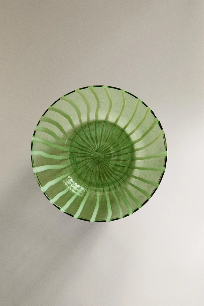 STRIPED BOROSILICATE GLASS BOWL