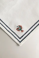 SET OF EMBROIDERED MARINE NAPKINS (SET OF 4)