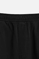 COTTON - LINEN PLEATED PANTS