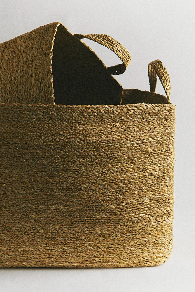 RECTANGULAR SEAGRASS BASKET