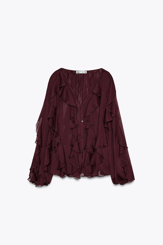 RUFFLED BLOUSE ZW COLLECTION
